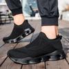Women's Blue Black Khaki Sport Shoes Men Casual Lightweight Slip On Walking Socks Shoes Couple Jogging Sneakers