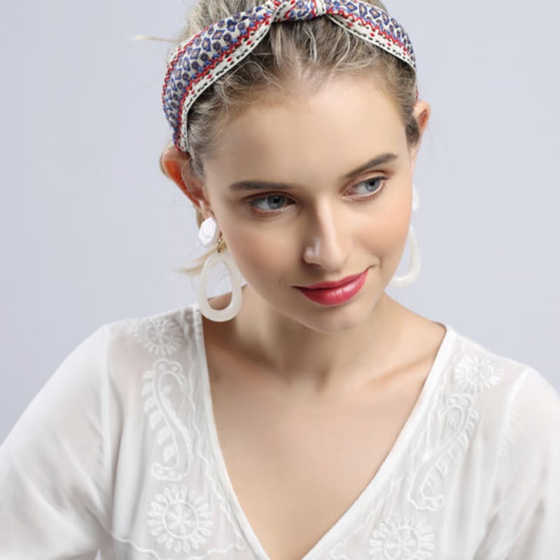 LALA Bandana Breites Haarband - Elfenbein