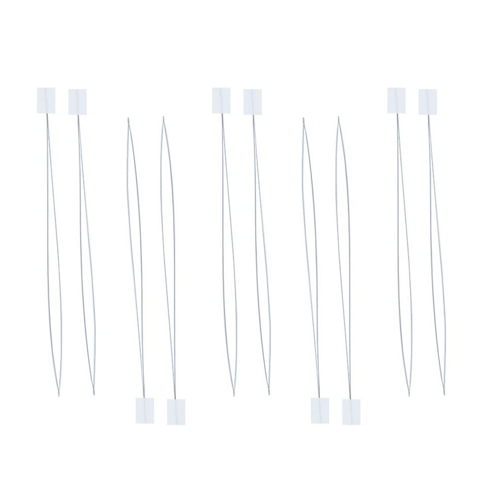 10 Pcs/Set Metal Long Needle Threader for Knitting 20cm Sewing Threader Easy to Insert Hand Sewing Needle Threader Tool 1