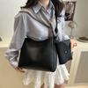 Solid Color Retro Fashion Simple High Texture Shoulder Armpit Bag Tote Bag Two-piece Set Commuter Versatile Messenger Bag