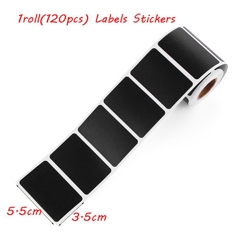 120 ks Vodotěsná tabule Nálepky na štítky s nálepkami na kuchyňské koření Jam Jar Bottle Tags