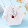 Rhinestone Decor Heart-shaped Pendant Necklace,The Perfect Gift for Mom,Her: Valentine's Day, Anniversary,Birthday,Mother’s Day