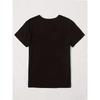 Summer Round Neck Crown Letter "Queen" Printed Top Fashionable Casual Pure Cotton Short Sleeved Women's T-shirts