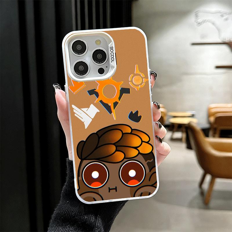 V-Valorant Cute Catoon Soft Phone Case for iPhone 15 16 17 Pro Max 17Air 16E 14 Plus 13 12 Mini Shockproof Cover Back Shell