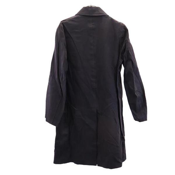 A.P.C. Rubberized Long sleeve Rubber coating Stainless collar coat M Navy Women Used