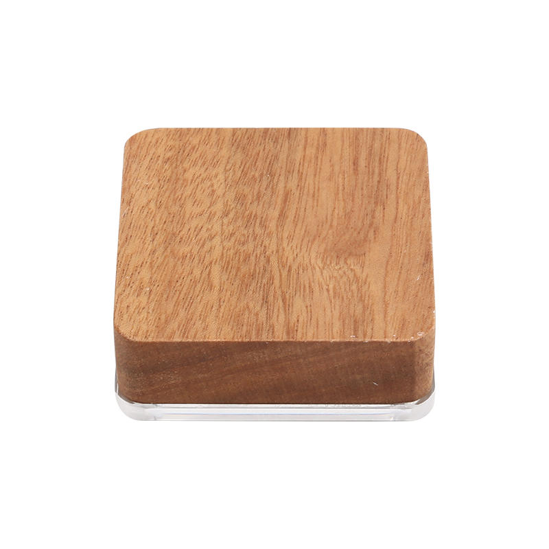 Boîte de présentation pour capsules de pièces en bois avec couvercle transparent Support de rangement compact pour pièces Étui de présentation pour dollar en argent