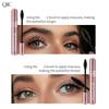 QIC Mascara Waterproof, Sweatproof, Thick, Slender and Non-smudging Double Effect 2 In 1 Mascara