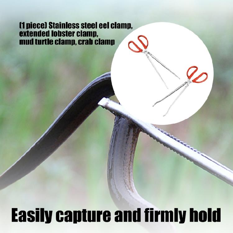 Professional Garbage Color Tongs Antislip Long Handle Outdoor Pliers for Eel Catching Fish Grabbing Rustproof