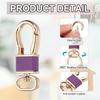 Set of 2 Metal Key Keyring Swivel Leather Keychain Car Decorations for Bags and Gold [uxcell] Keychains, Clips, Hooks, Holders, Organizers, Buckles,