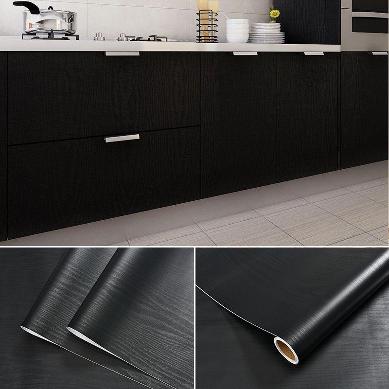 Tapet autoadeziv impermeabil cu aspect de lemn pentru birou, dulap și cabinet