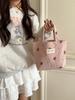 Corduroy Bear Handbag for Women, Outer Carry Bag, Lunch Bag, Student Small Lunch Box