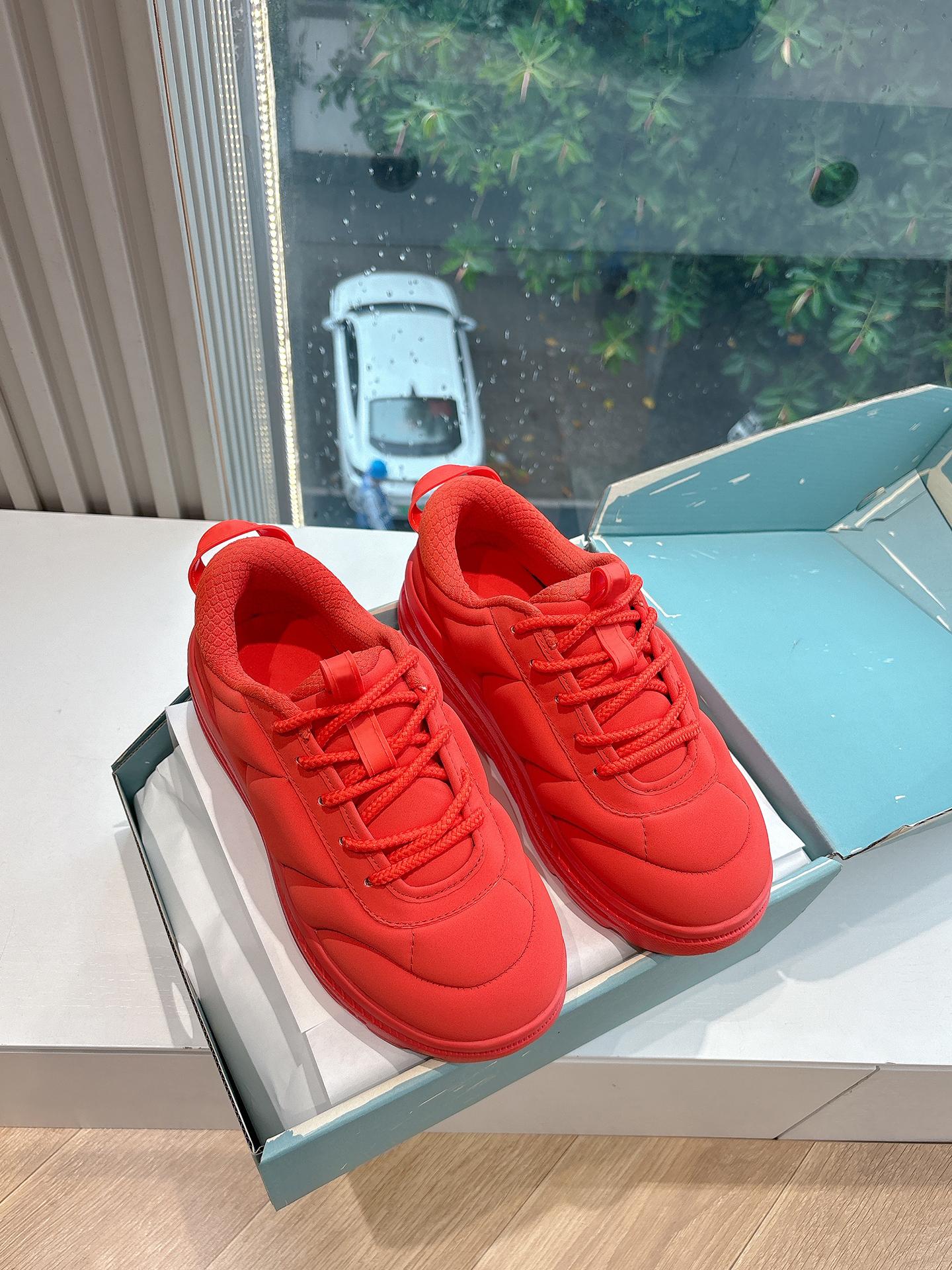 

Bread sports casual shoes women s summer new platform lace-up shoes 40 червоний