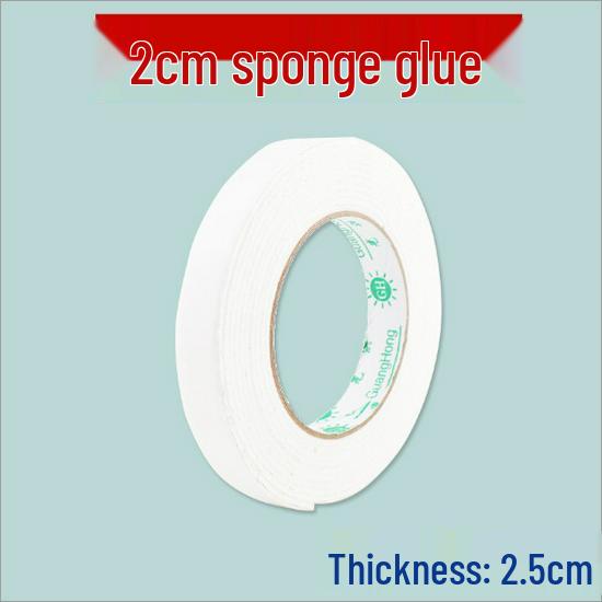 Ultra-Thin Strong Double-Sided Sponge Tape - No Residue, High Viscosity for Glass, Wall, and Fabric.
