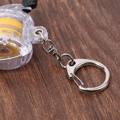 Fly Fishing Reel Key Chain Key Ring Fishing Keychain Gifts For Fishing Lovers With Retractable Rope Pesca Accessories