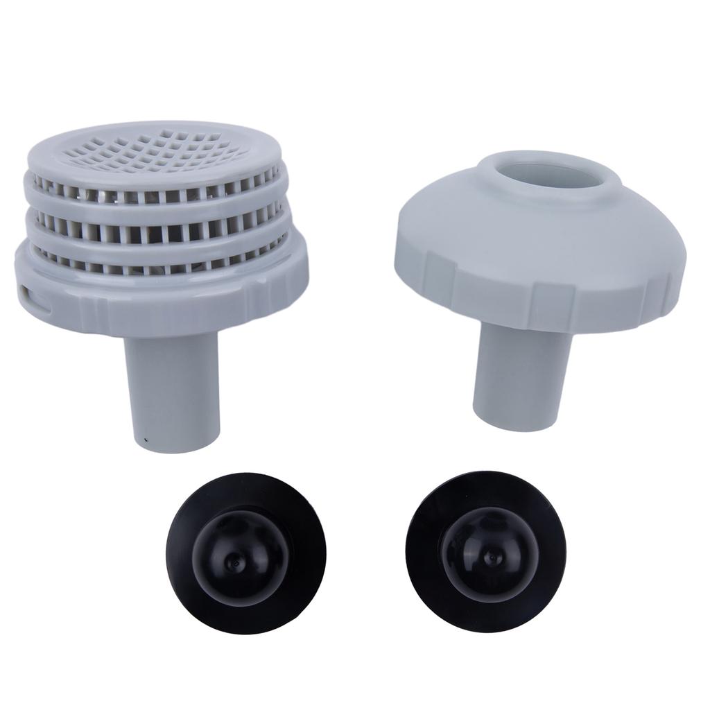 For INTEX Pool Accessory Replacement Set with 32mm Hose Diameter Strainer Connector Jet Nozzle and Inlet Fittings