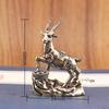Vintage Feng Shui Coins Goat Statue Desktop Ornament Home Decoration Craft Accessories Lucky Zodiac Animal Sheep Figurine