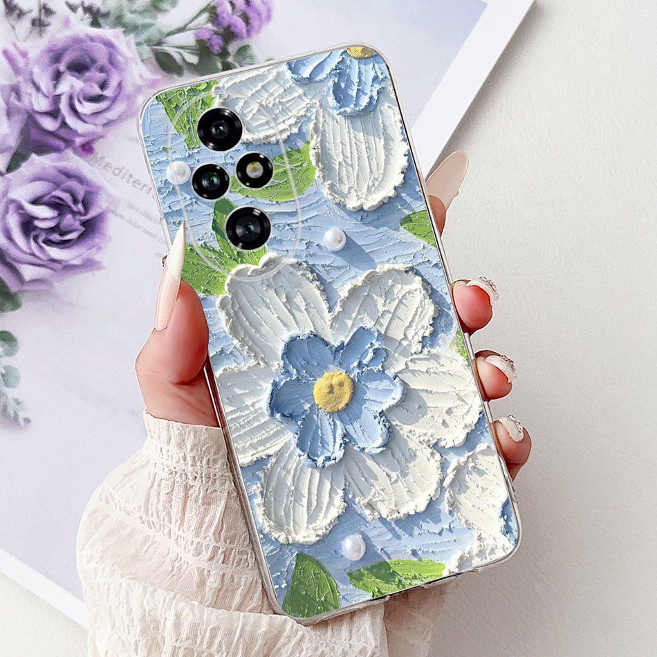 For Honor 200 Pro Honor200 Elegant Floral Butterfly Phone Case For Honor 200 200Pro Soft Silicone TPU Cases