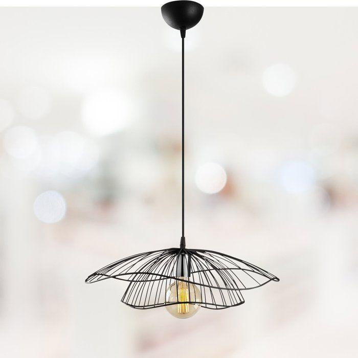 Suspension lustre - D BY M.RED - Black - Métal noir - Décoration design - Ambiance chaleureuse