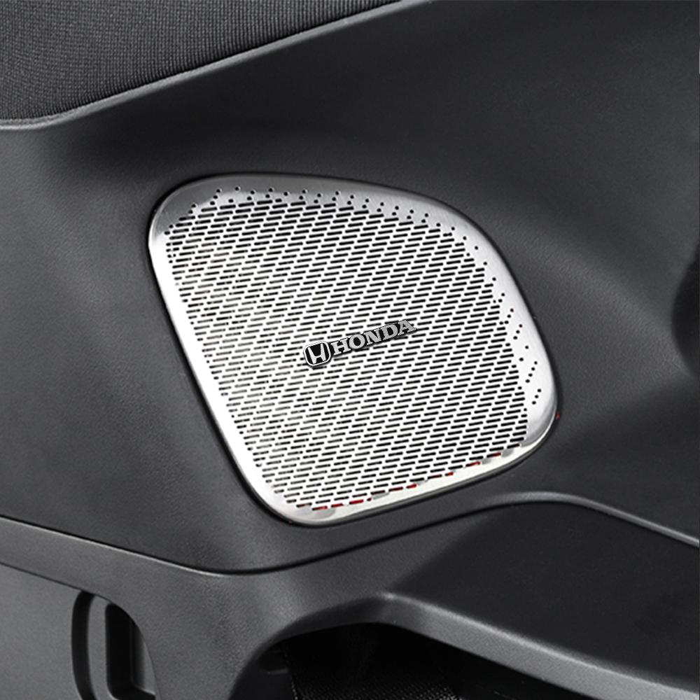 AQW1 2/4pcs New Car Audio Decorate 3D Aluminum Badge Emblem Sticker For Honda Civic Fit Jazz Accord CRV HRV City Odyssey Passport