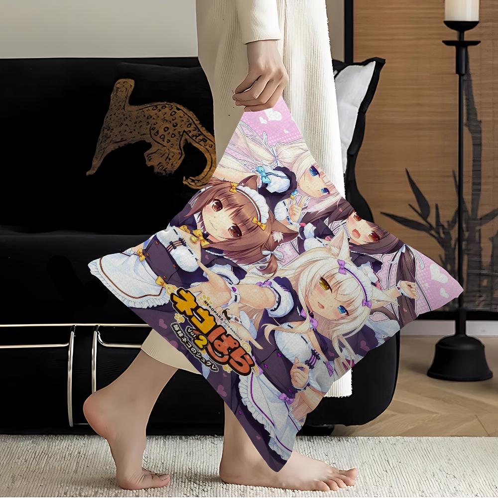 Nekopara Neko Anime Pillow Cover Design cushion Cover decor Holiday Decorati