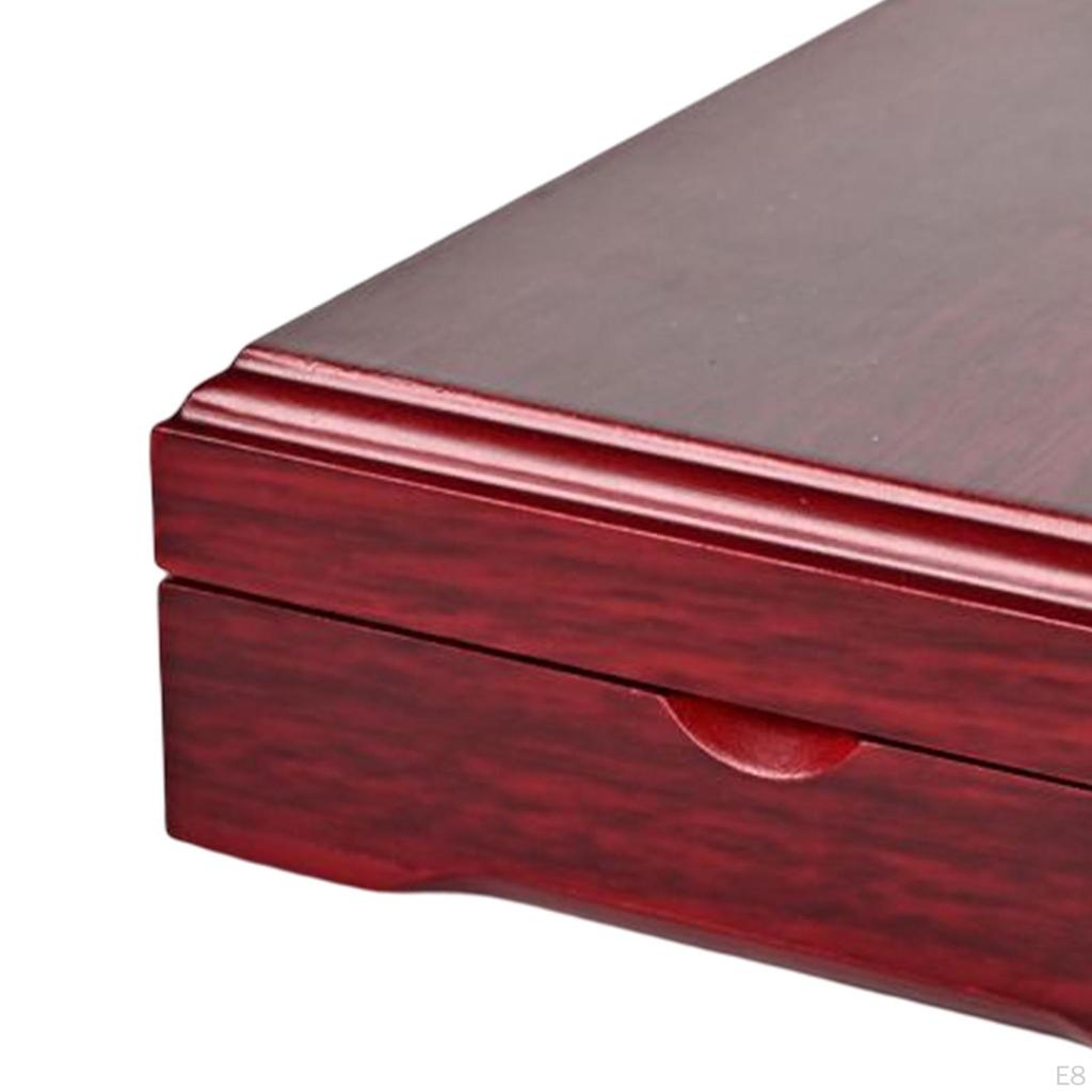 Classical Wooden Display Box Organizer Jewellery Holder Collectibles Medallion Collection Medal