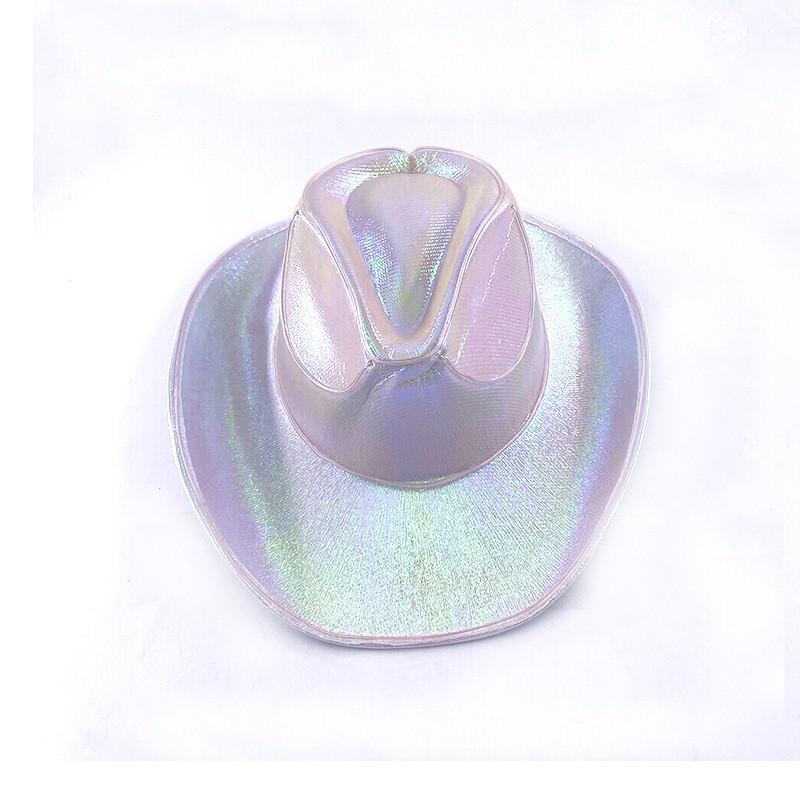 Dazzling Sequin Light-up Cowboy Hat For Parties And Performances In Vibrant Colors