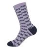 UFC Monogram Crew Socks Light Violet U2SCU3303LV
