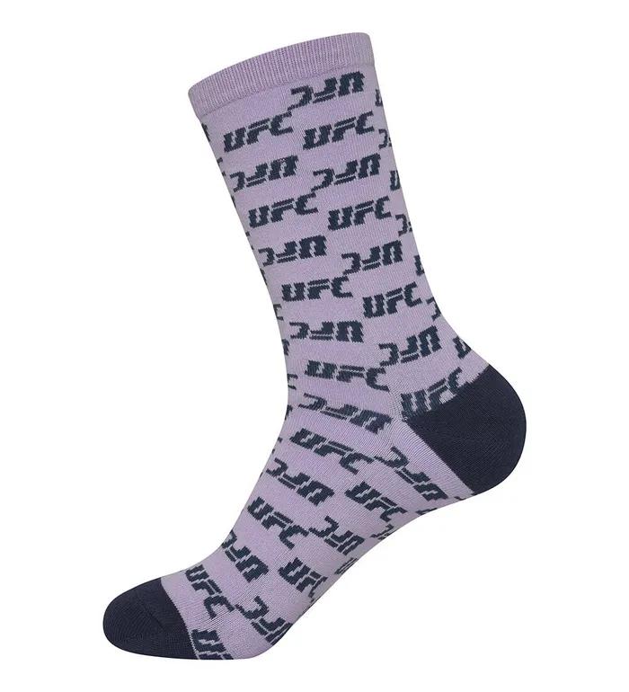 UFC Monogram Crew Socks Light Violet U2SCU3303LV