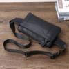 Leather Men'S Fanny Pack, Mobile Phone Bag, Leisure Sports, Outdoor Messenger Small Backpack, Trendy Shoulder Bag.