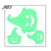 Spooky Night Atmosphere Decor Halloween Glow in The Dark Wall Stickers, Luminous Ghost Hand And Bat Removable PVC Stickers Decals, Horror Theme