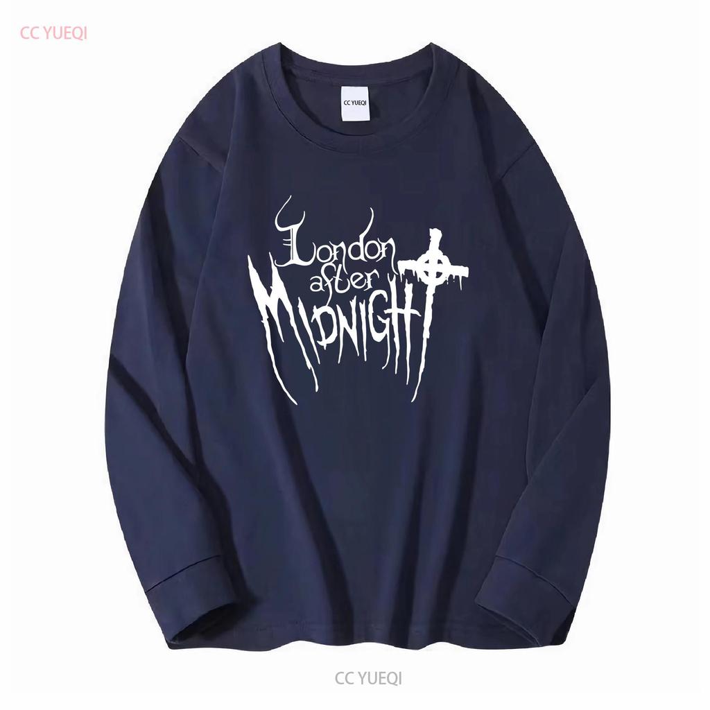 Maglietta Vintage London After MidnighT Anni 2000 Taglia L manica lunga o corta vintage Lavata Traspirante Leggermente Versatile grafica