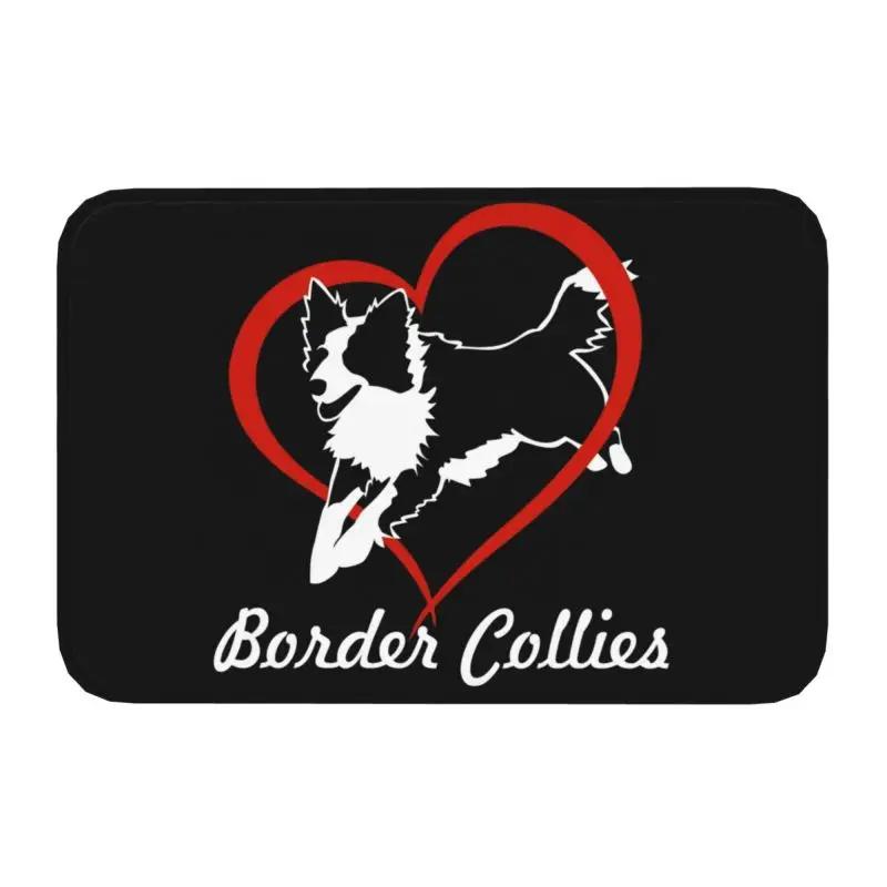 Border Collie Tennis Ball Doormat Anti-Slip Bath Kitchen Mat Living Room Door Floor Entrance Carpet Rug