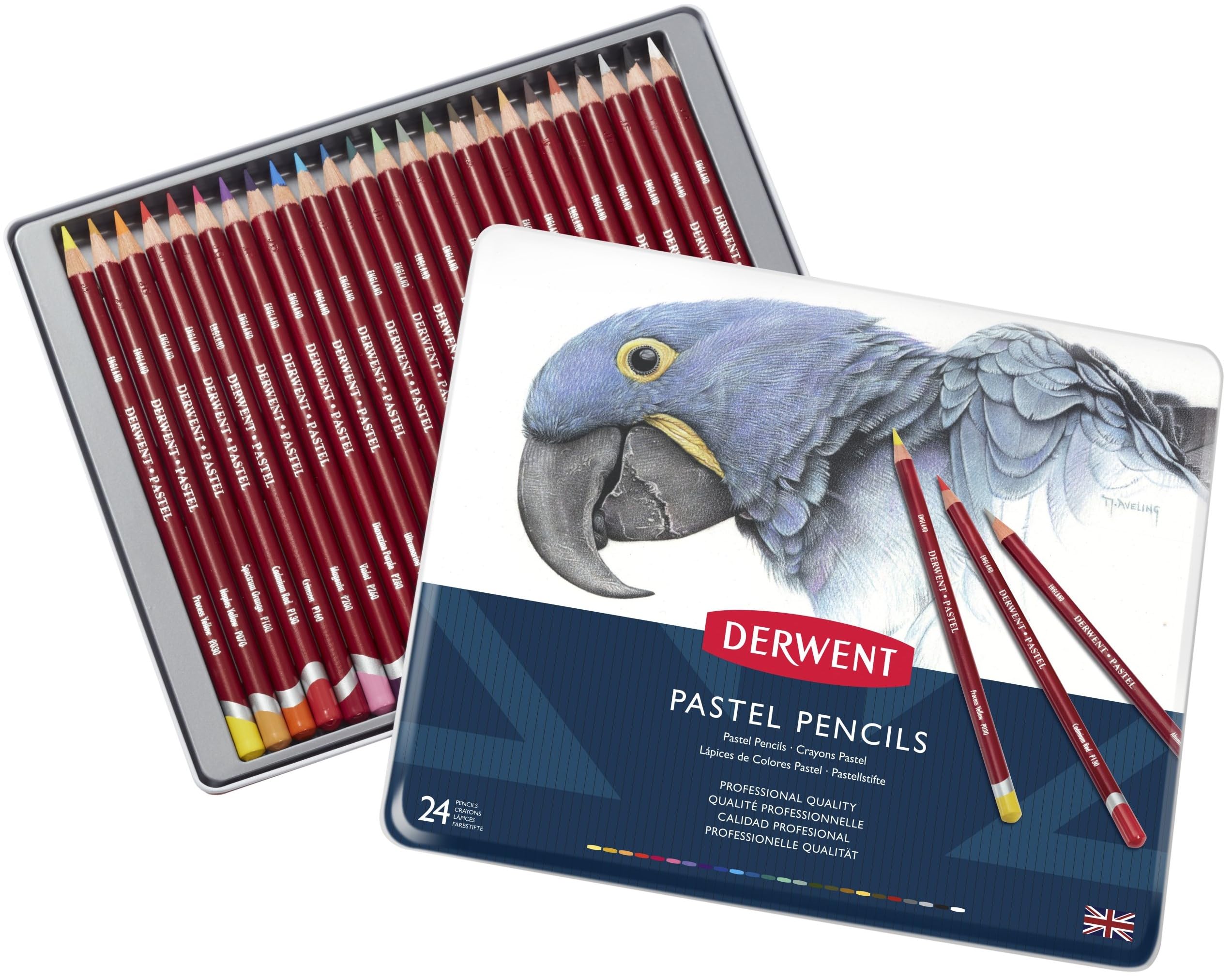 

Derwent Colored Pencils, Pastel Pencils, 24-Color Set, 32992