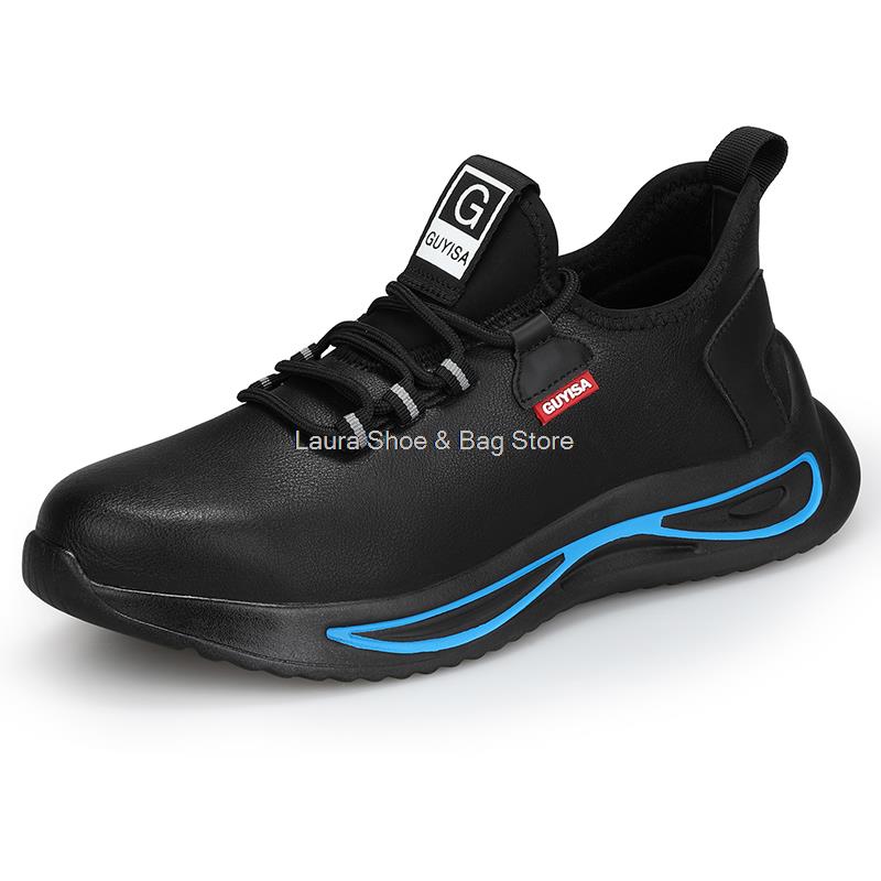 Fashion Lightweight Safety Shoes Men Steel Toe Sneaker Breathable Construction Work Shoes Male Puncture Proof Safety Boots Man Work Boot