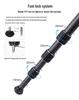 Carbon Fiber Dual-Camera Gimbal Tripod with Monopod & Horizontal Crane Arm for Panorama and DSLR Photography
