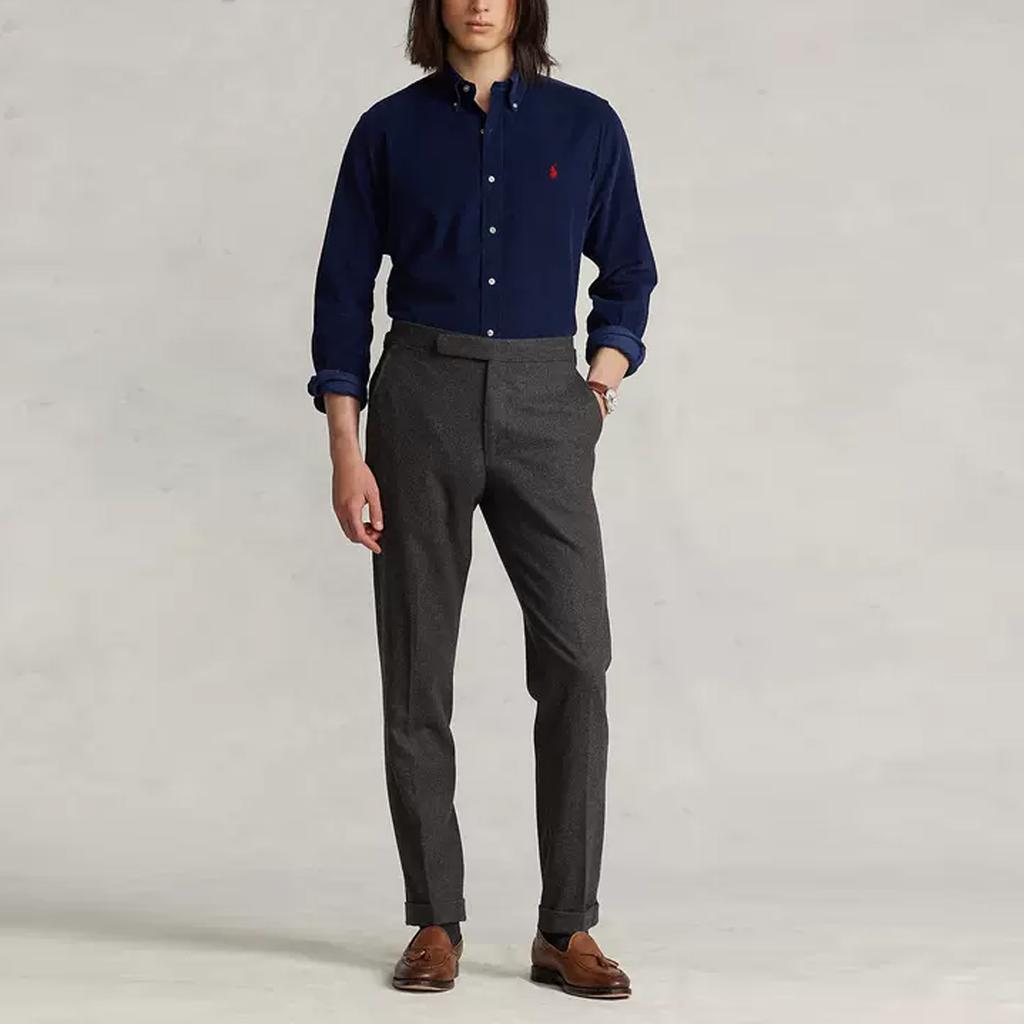 Polo Ralph Lauren SS23 Solid Logo Embroidered Shirt Men Shirts Navy-Blue MNPOWOV16822578-410