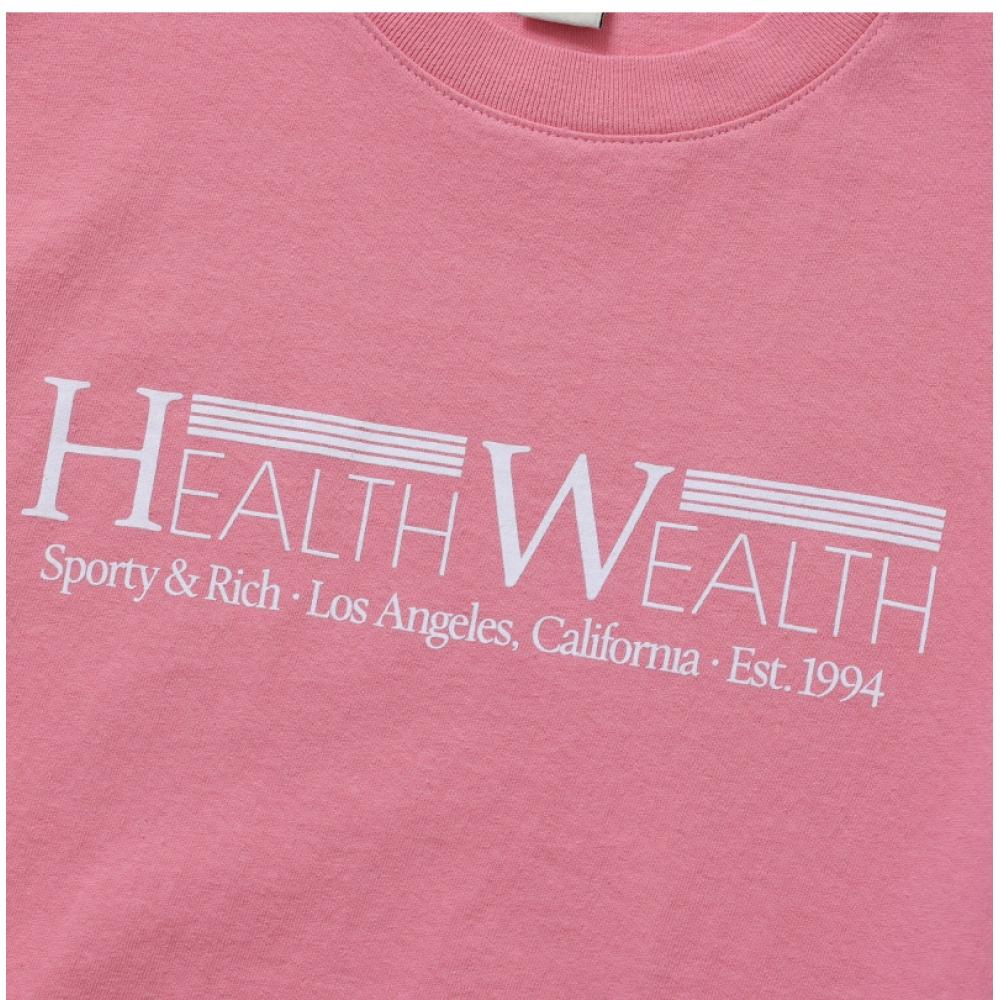 Sporty   Rich Ts877sw Health Wealth  Health Wealth  Common Short Sleeve Tee