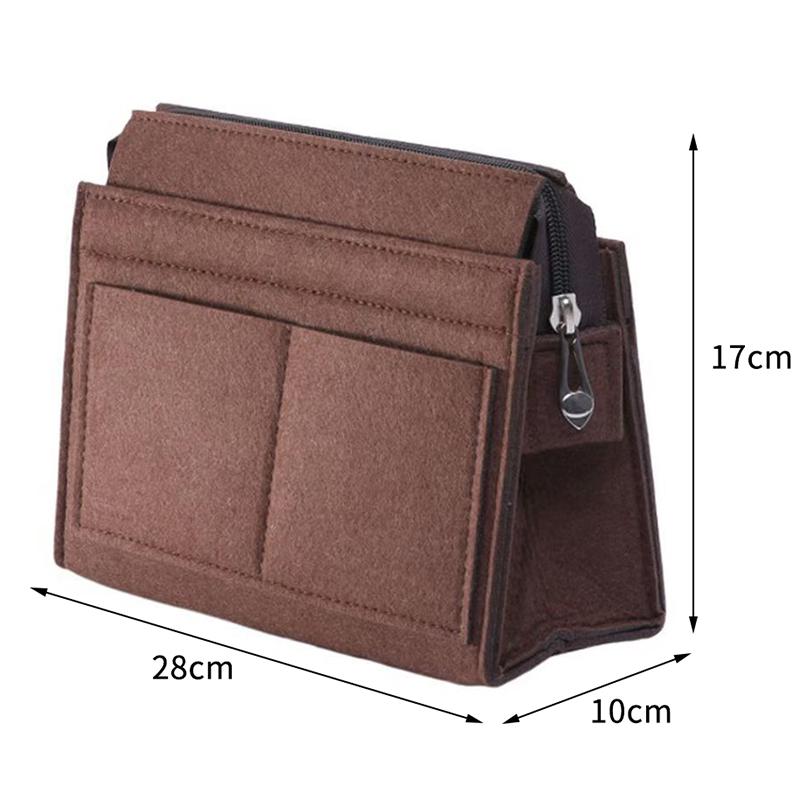 Purse Organizer Insert, Multi-Pocket Felt Bag Organizer For Handbag Tote Bag Purse Organizer