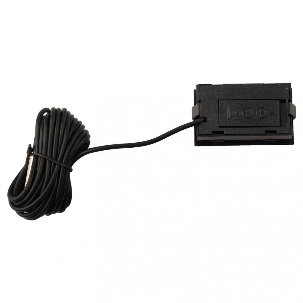 Elektronisches Langthermometer Digital mit Sonde 1m - 5m Schwarzes Kabel TPM-10