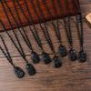 Amitabha Pendant Necklace Carved Buddha Lucky Amulet Necklaces For Women Men Jewelry Gifts