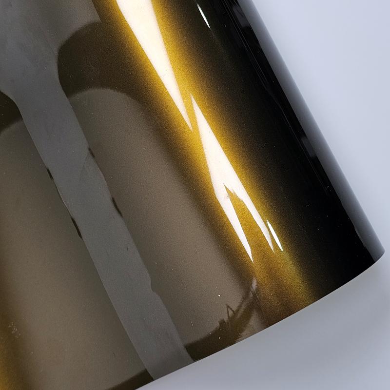 High Glossy Metal Midnight Gold car wrap adhesive vinyl Stickers on car DIY Styling Decal For Motorcycle Wrapping Car Accessorie oro