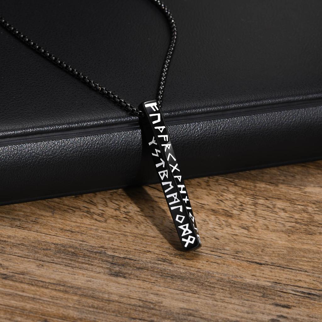 Viking Valknut Pendant Necklace for Men Stainless Steel Stylish Mobius Geometric Neckchain Norse Odin Collar Jewelry for Male