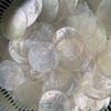 100PCS DIY Lighting Fixture Wind Chime Accessories Semi Transparent Soft Shell Circular Double Hole Mirror Raw Materials 50mm
