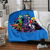1pc Cartoon Characters Flannel Blanket,Ultra Soft Warm Plush Throw for Home Bedroom Bed Sofa Cover Camping Picnic Gift Y72417