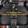 Car Floor Mats For Mercedes Benz E Class W211 W212 W213  W214 Leather Full Coverage Floor Mats Luxury Floor Liners