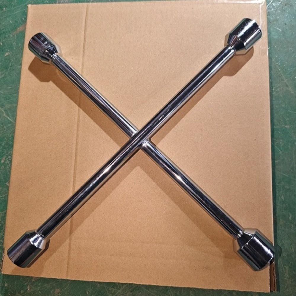 Metal Tire Wrench Silver Socket Wrench Portable Cross Wrench  Household Disassembly