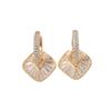 1 Pair Fashion Square Zirconia Dangle Earrings for Women Jewelry Wedding Party Accessories