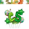Dinosaur Birthday Decoration Party Supplies Set Cup Plate Tablecloth Dinosaur Balloons Happy Banner Cake Topper for Kids Favors