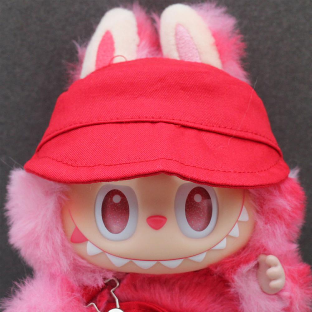 For 17cm Labubu Doll Clothes Fashion Clothes Cap Doll Clothes Color Match Hat Dolls Accessories Cute Decoration Little Clothes