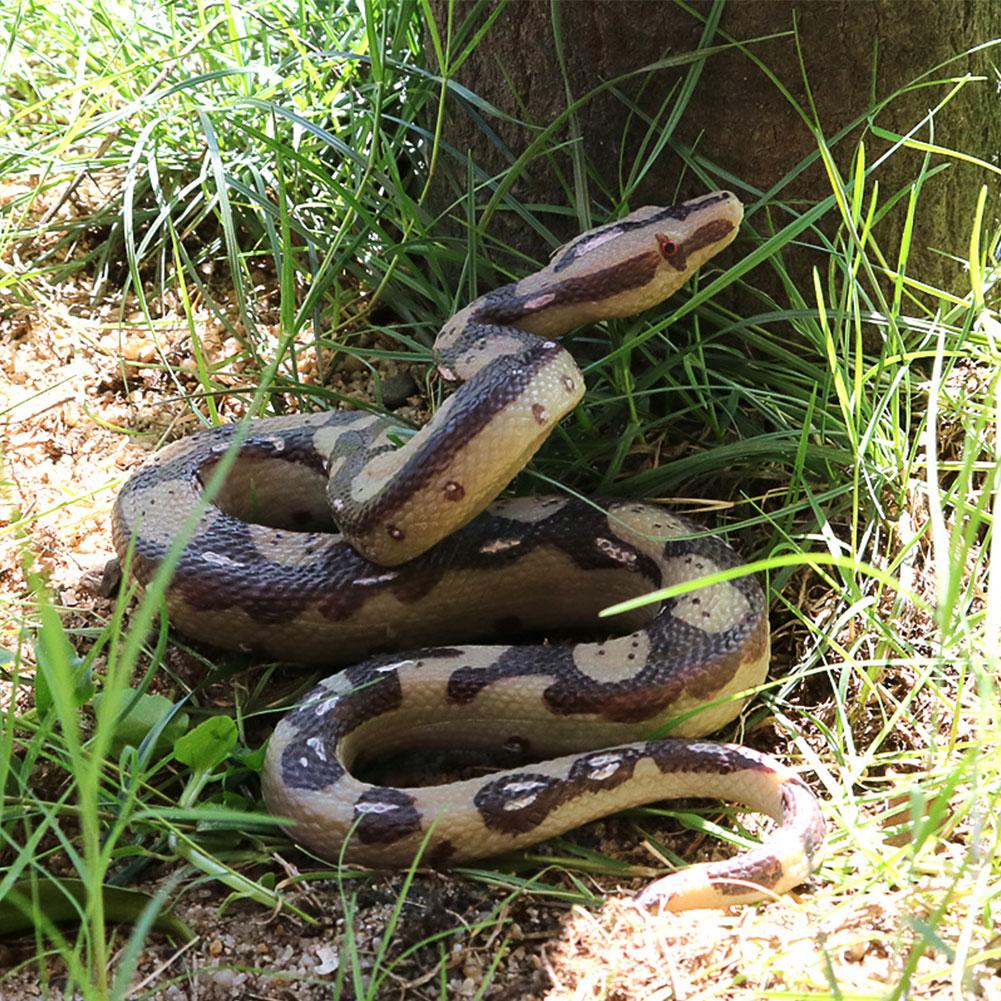 Funny Large Realistic Rubber Snake Prank High Simulation Model Fashion Halloween Tricky Toys Realistic Fake Snake Toy